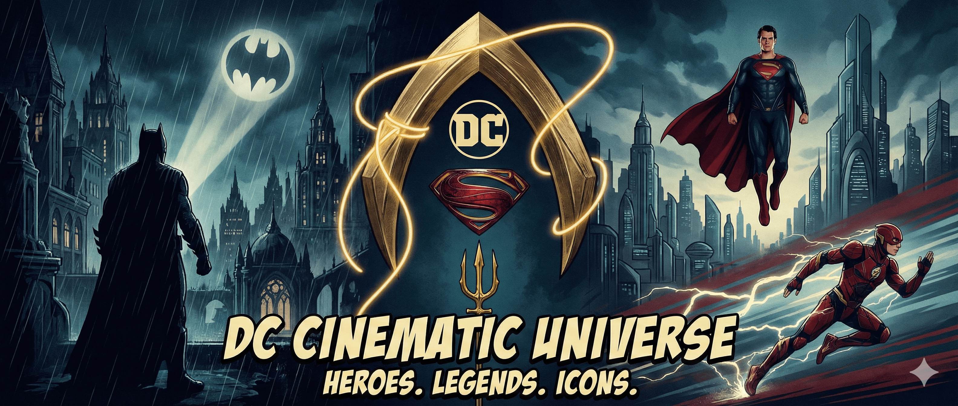 DC Universe poster art used as a visual anchor for this DC guide
