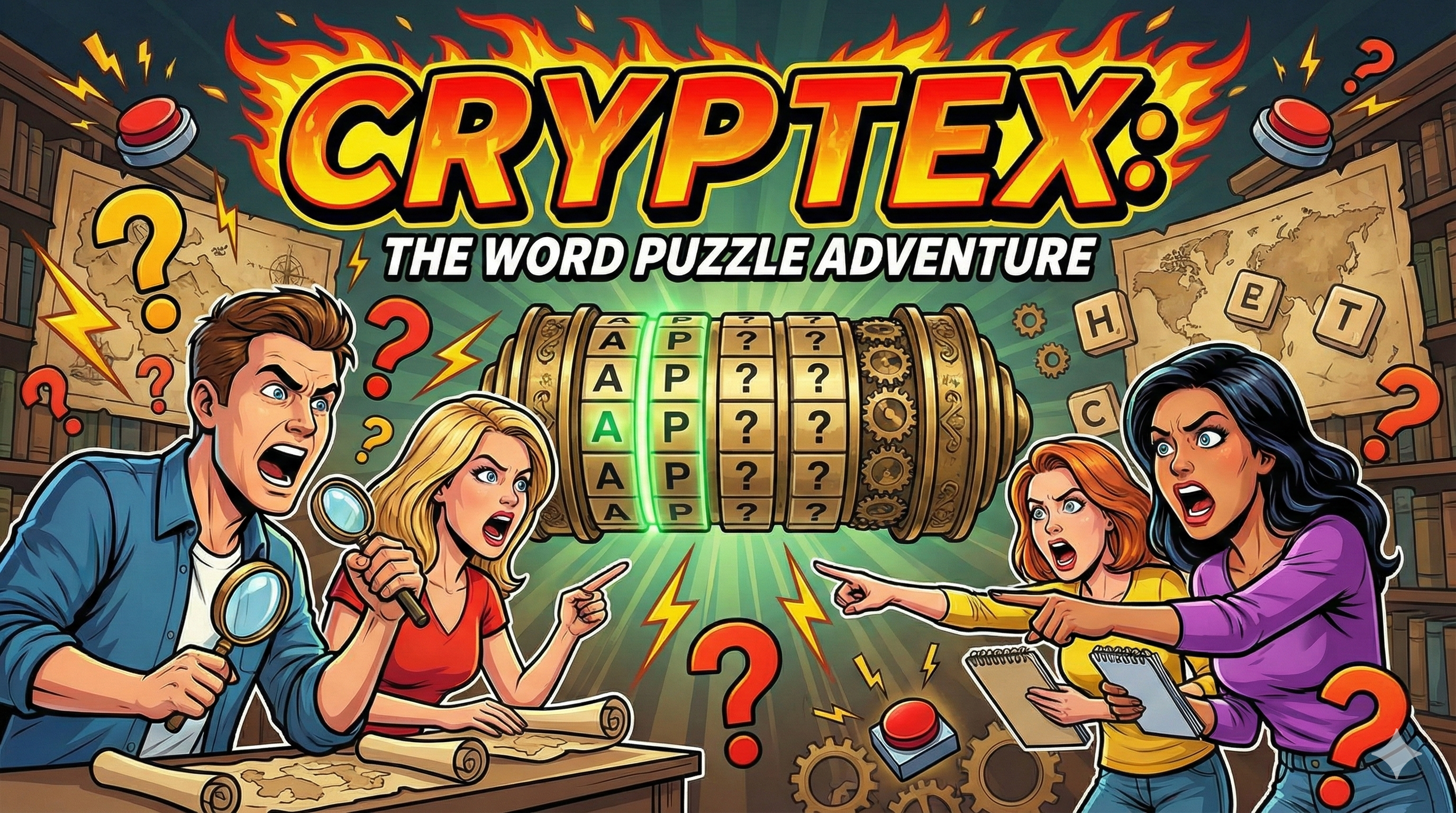 Cryptex Word Deduction Game