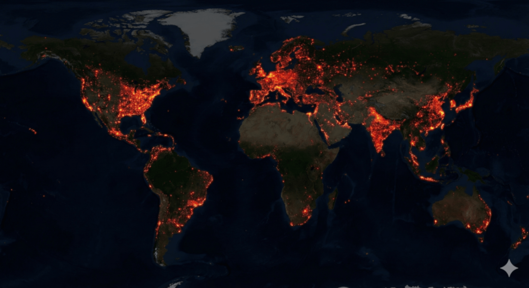 Global distribution map of McDonald's locations